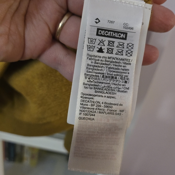 Classic V-Neck Sweater in Warm Tan - Picture 15 of 15